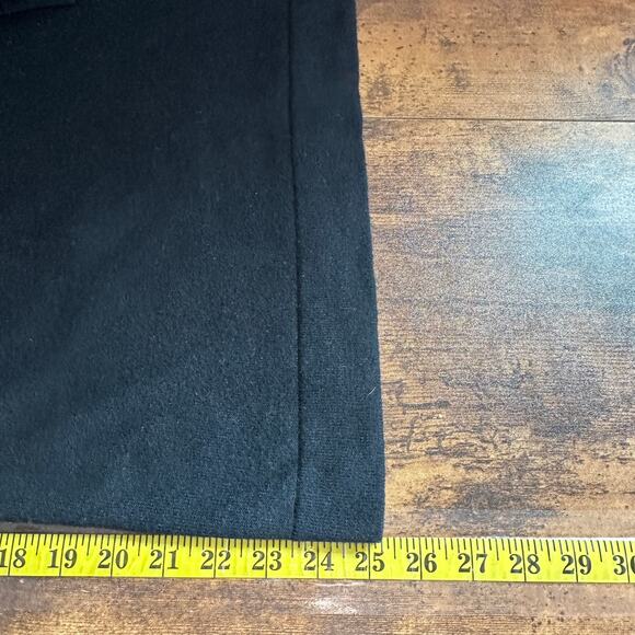 J Crew Teddie Sweater Large Black Wool Cotton Preppy Minimalist Academia EUC - Picture 4 of 8